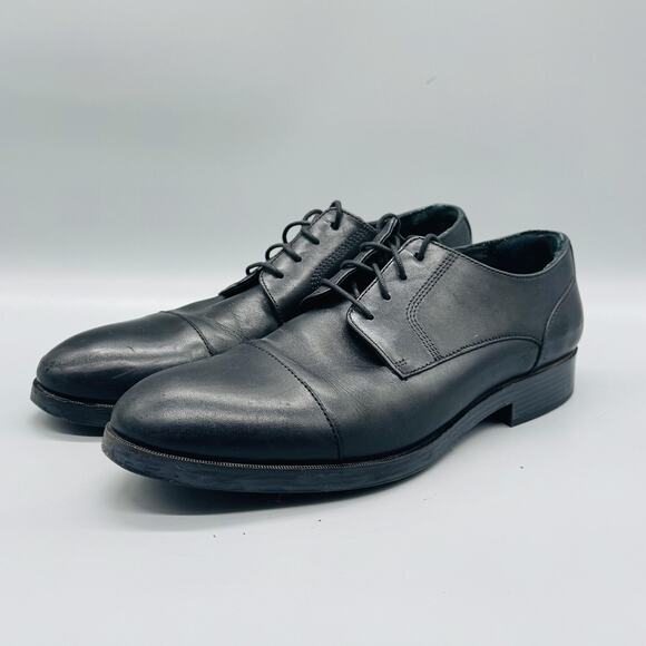 Cole Haan Shoes Mens 9.5 Black Leather Grand OS Cap Toe Derby Oxford Dress main image 4